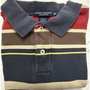 Daniel Cremieux Rugby Shirt XXL Multicolor Stripe Polo Vintage Inspired Y2K